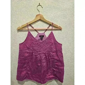 Will smith sleeveless purple top sz Small